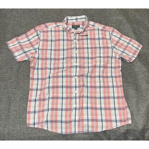 John Bartlett Consensus Men's XL Plaid Short Sleeve Shirt